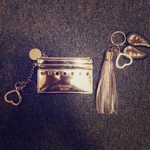 Victoria Secret card holder and key chain set